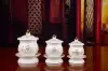 Xiangrui Buddhist Utensils A white description gold small, medium and large cups details Picture